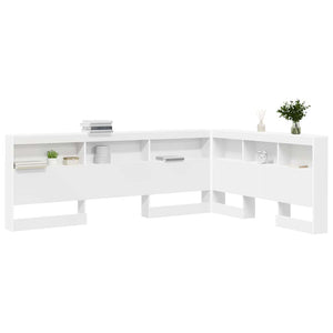 vidaXL Testata contenitore Bianco 150 cm Legno multistrato