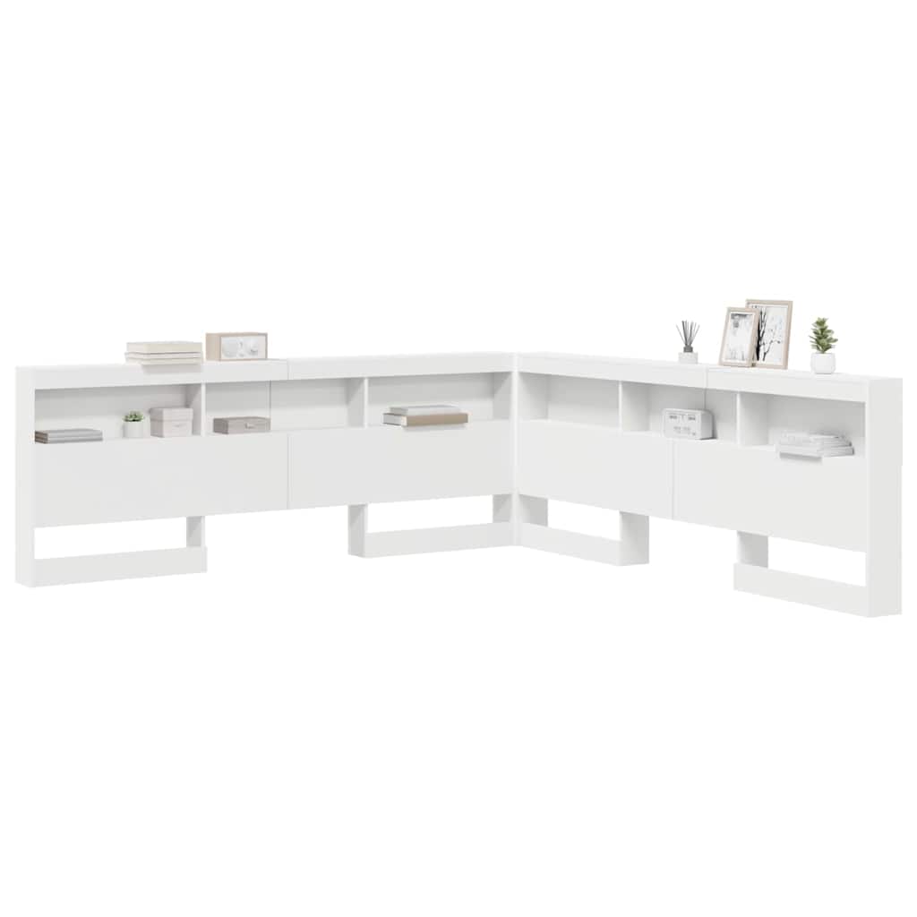 vidaXL Testata contenitore Bianco 180 cm Legno multistrato