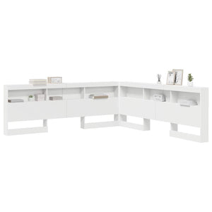 vidaXL Testata contenitore Bianco 180 cm Legno multistrato