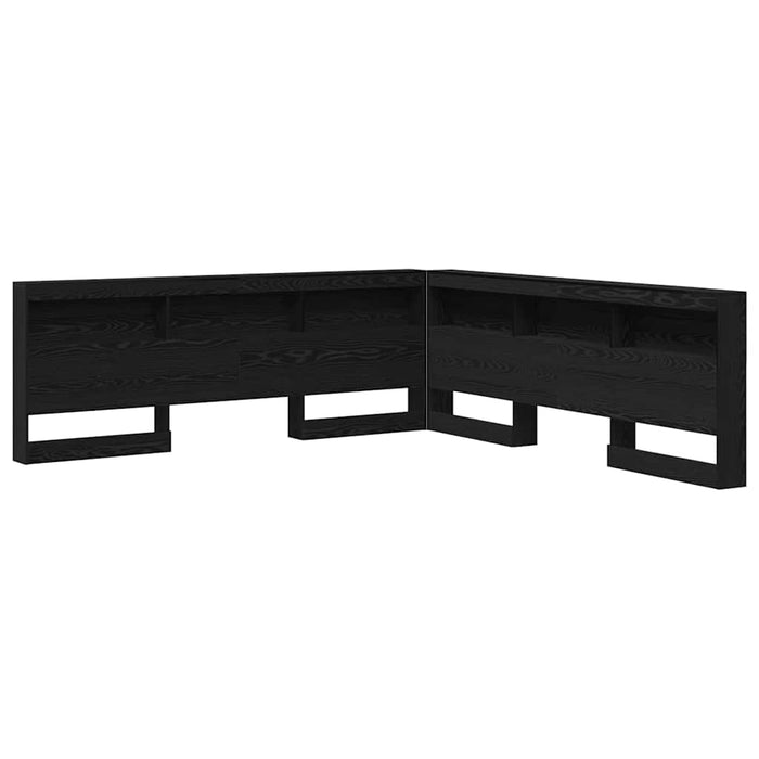 vidaXL Testata contenitore Rovere nero 180 cm Legno multistrato