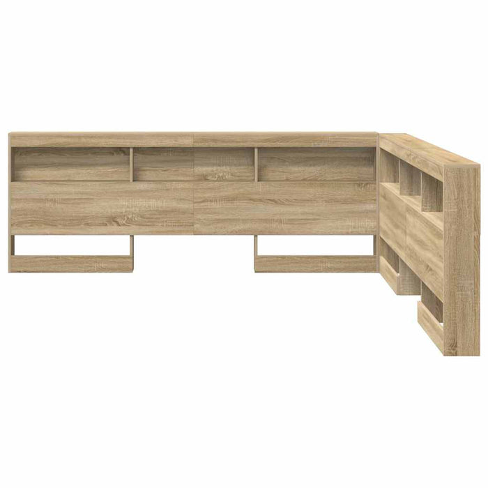 vidaXL Testata contenitore rovere sonoma 180 cm Legno multistrato