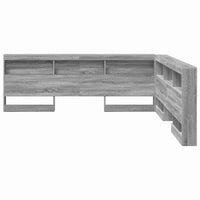 vidaXL Testata contenitore Grigio sonoma 180 cm Legno multistrato