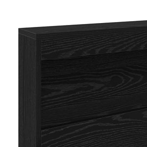 vidaXL Testata contenitore Rovere nero 75 cm Legno multistrato