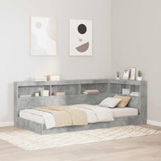 vidaXL Testata contenitore Grigio cemento 75 cm Legno multistrato