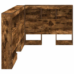 vidaXL Testata contenitore Rovere fumo 75 cm Legno multistrato