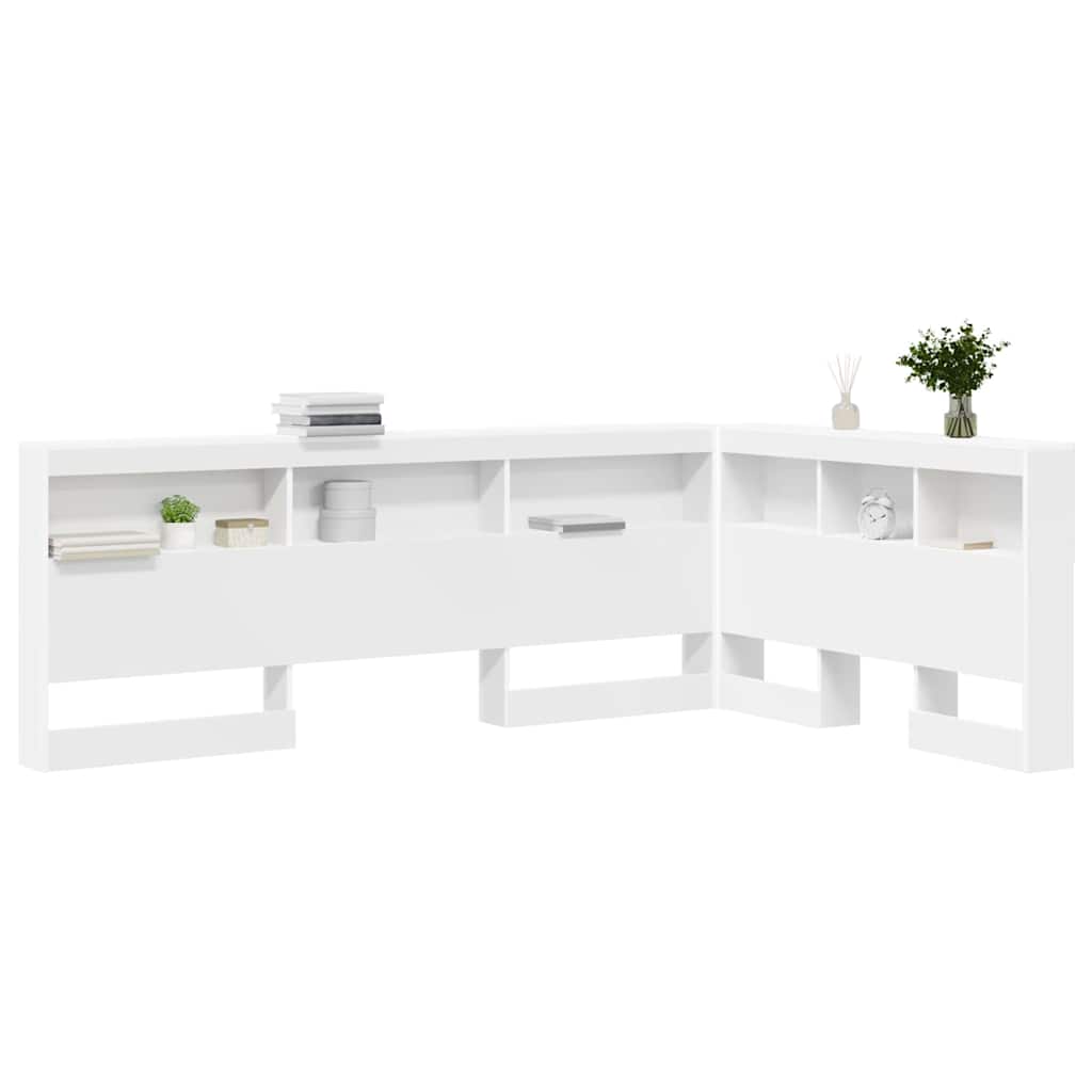 vidaXL Testata contenitore Bianco 120 cm Legno multistrato