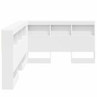 vidaXL Testata contenitore Bianco 120 cm Legno multistrato