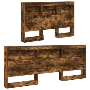 vidaXL Testata contenitore Rovere fumo 120 cm Legno multistrato