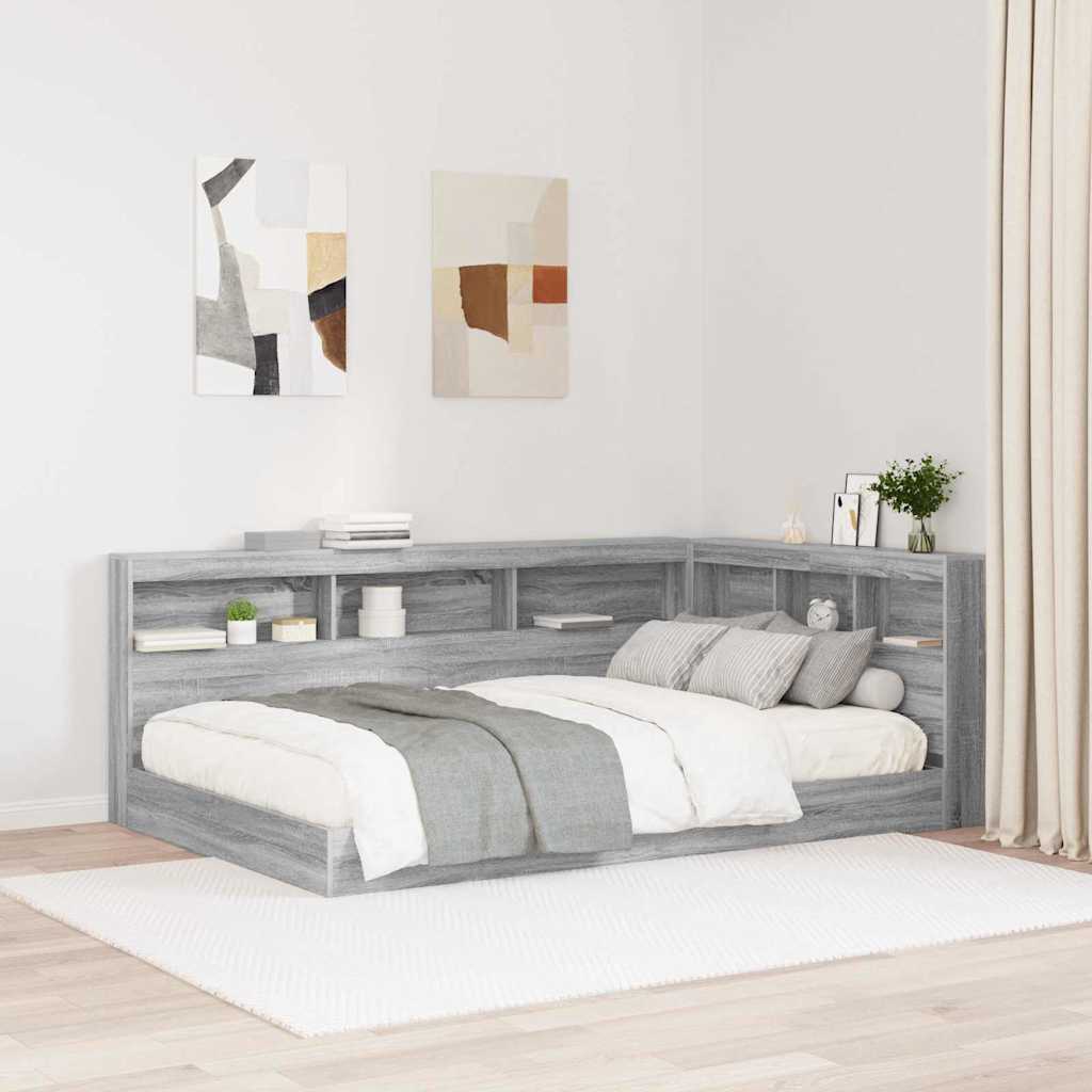 vidaXL Testata contenitore Grigio sonoma 120 cm Legno multistrato