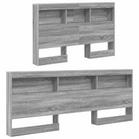 vidaXL Testata contenitore Grigio sonoma 120 cm Legno multistrato