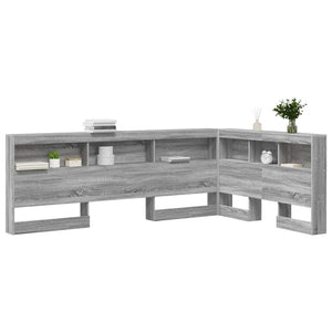 vidaXL Testata contenitore Grigio sonoma 120 cm Legno multistrato