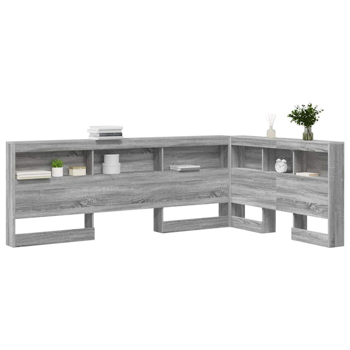 vidaXL Testata contenitore Grigio sonoma 120 cm Legno multistrato
