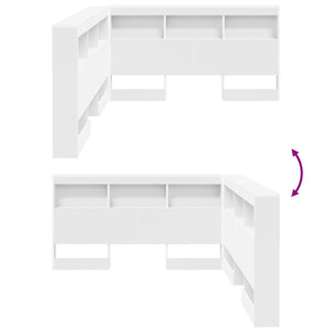Testata contenitore Bianco 140 cm Legno multistrato 3335541