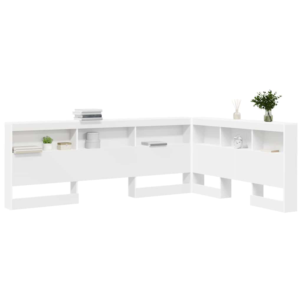 Testata contenitore Bianco 140 cm Legno multistrato 3335541