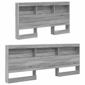 vidaXL Testata contenitore Grigio sonoma 135 cm Legno multistrato