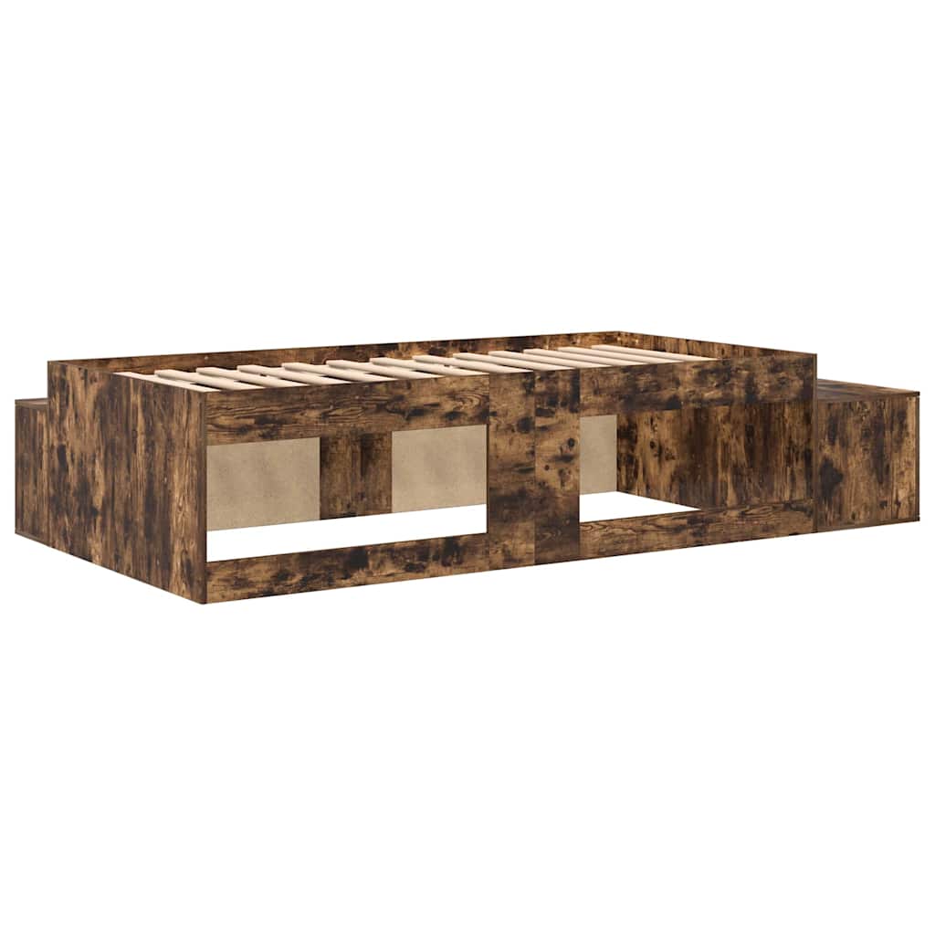 Struttura letto con contenitore Rovere fumé 234 x 118 x 53.5 cm 3335585