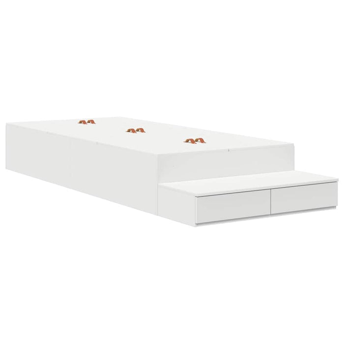 Struttura letto con contenitore Bianco 236.5 x 80 x 31.5 cm 3335597