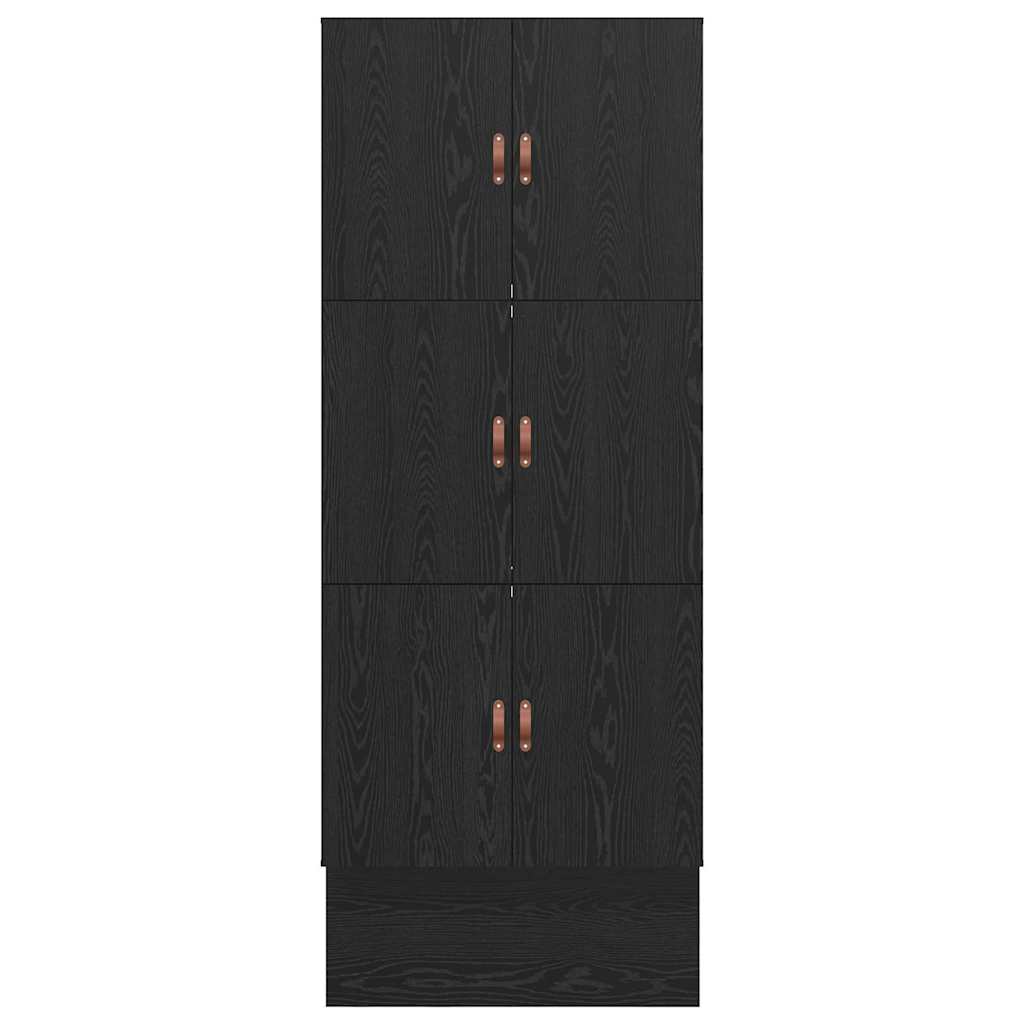 Struttura letto con contenitore con cassetto Rovere nero 3335598