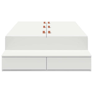 Struttura letto con contenitore Bianco 236.5 x 90 x 31.5 cm 3335605