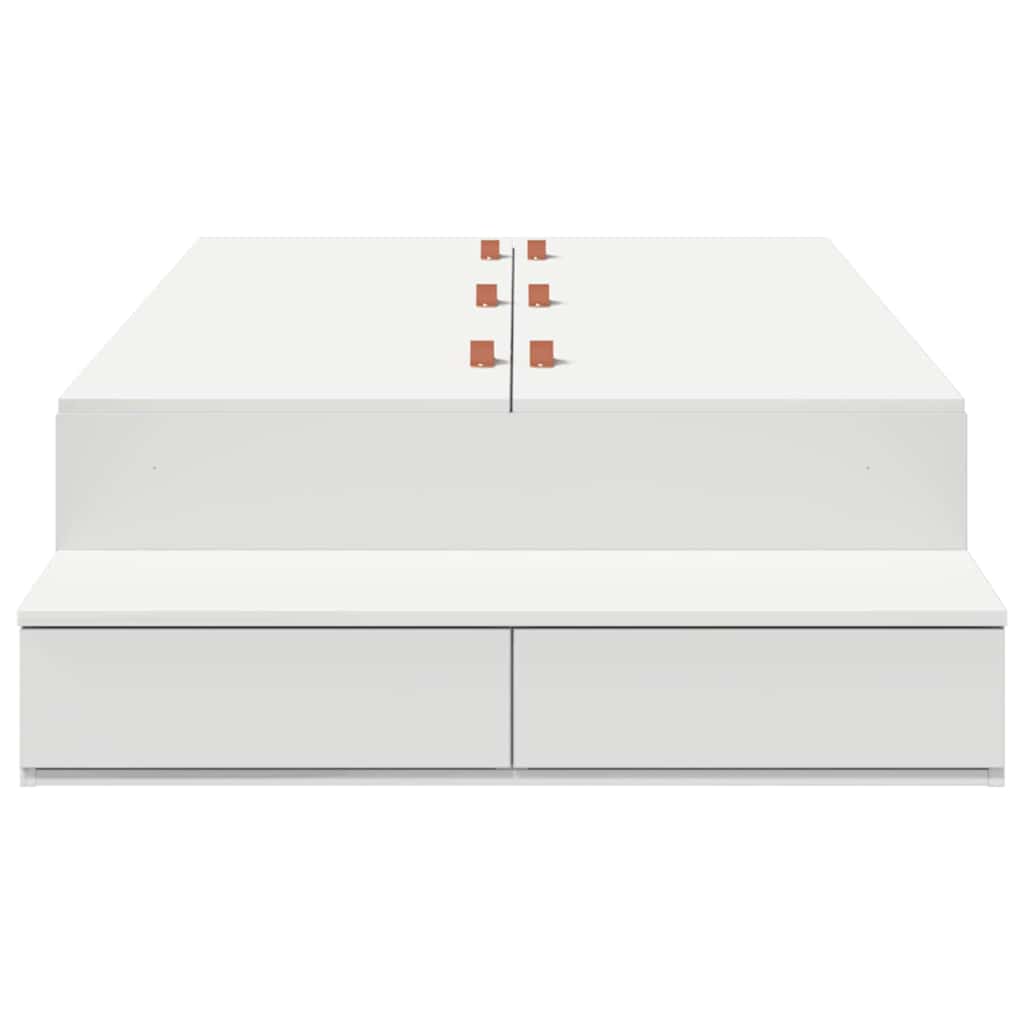 Struttura letto con contenitore Bianco 236.5 x 90 x 31.5 cm 3335613