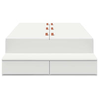 Struttura letto con contenitore Bianco 236.5 x 90 x 31.5 cm 3335613