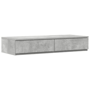 Struttura letto con contenitore con cassetto Grigio cemento 3335616