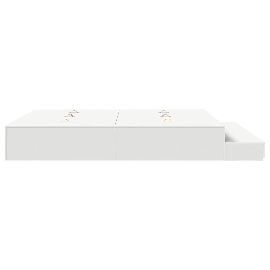 Struttura letto con contenitore Bianco 236.5 x 200 x 31.5 cm 3335621