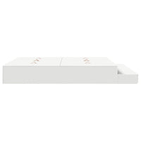 Struttura letto con contenitore Bianco 236.5 x 200 x 31.5 cm 3335621