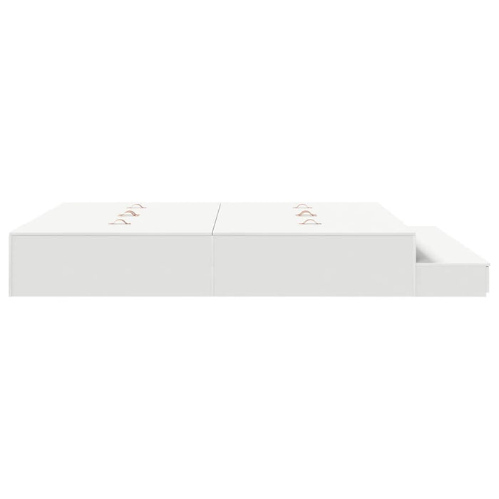 Struttura letto con contenitore Bianco 236.5 x 200 x 31.5 cm 3335621
