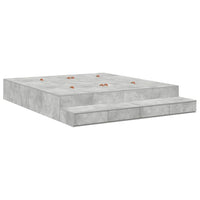 Struttura letto con contenitore con cassetto Grigio cemento 3335624