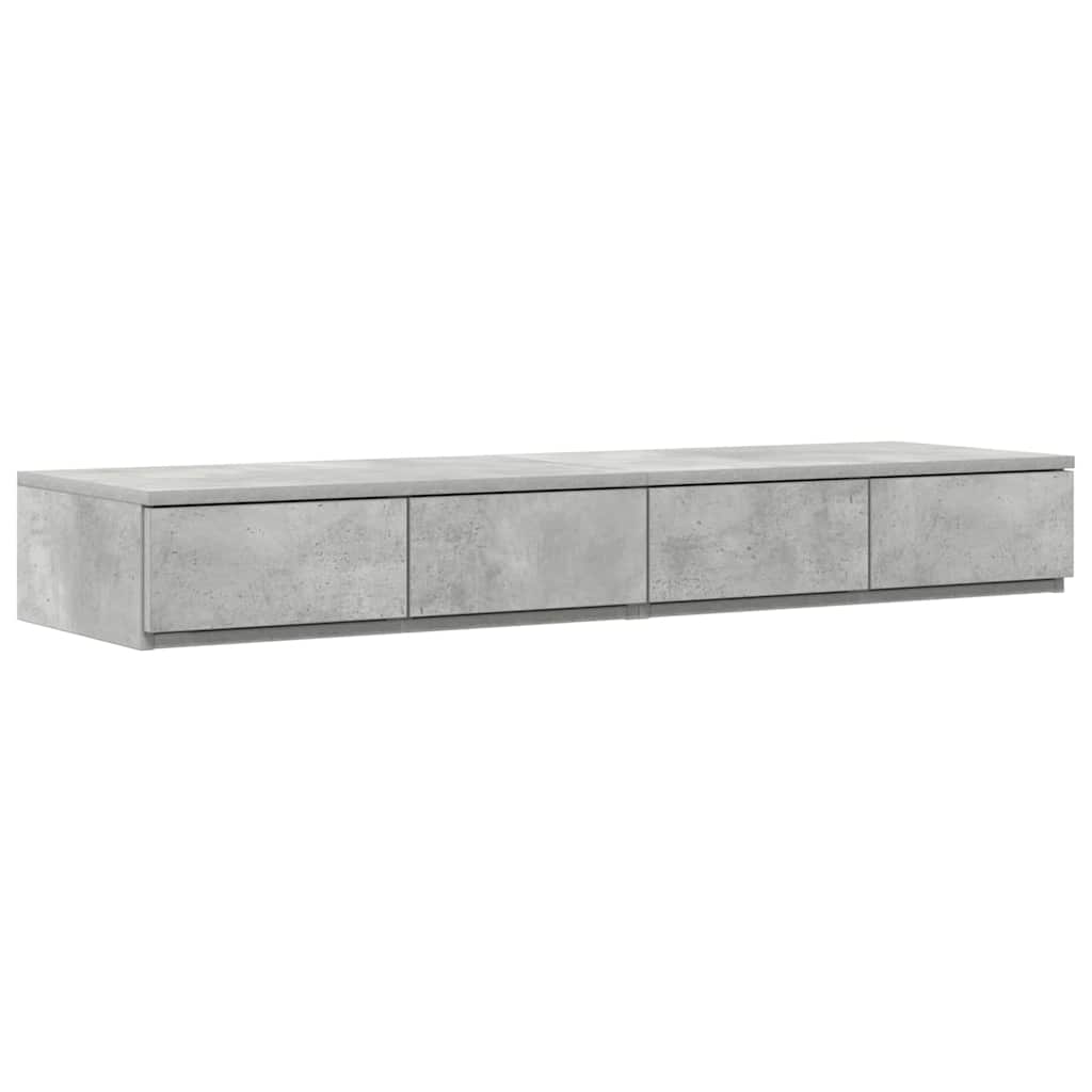 Struttura letto con contenitore con cassetto Grigio cemento 3335632
