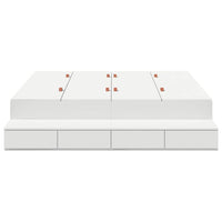 Struttura letto con contenitore Bianco 236.5 x 150 x 31.5 cm 3335645