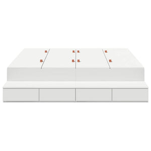 Struttura letto con contenitore Bianco 236.5 x 150 x 31.5 cm 3335645