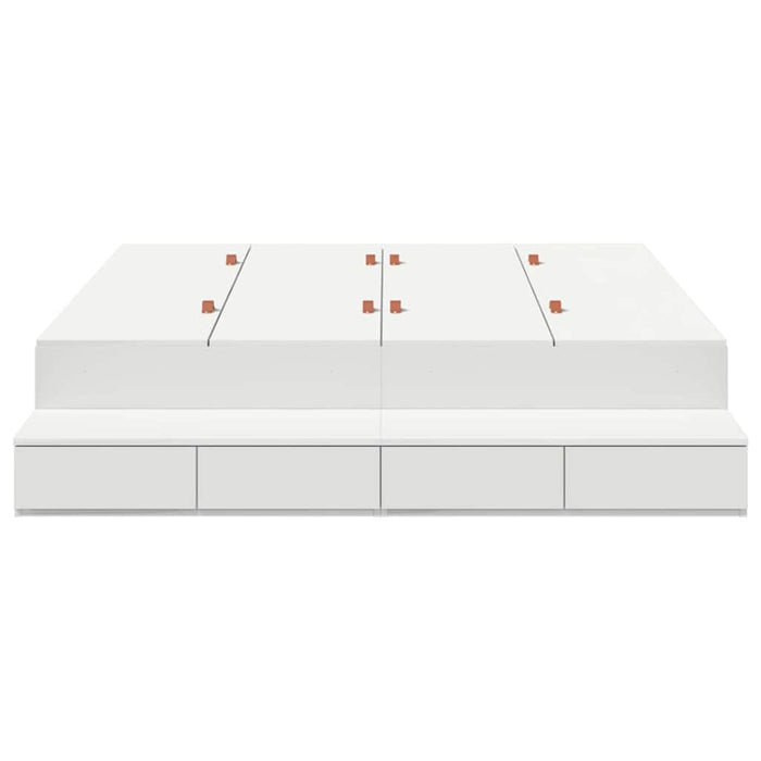 Struttura letto con contenitore Bianco 236.5 x 150 x 31.5 cm 3335645
