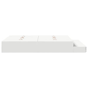 Struttura letto con contenitore Bianco 236.5 x 150 x 31.5 cm 3335645