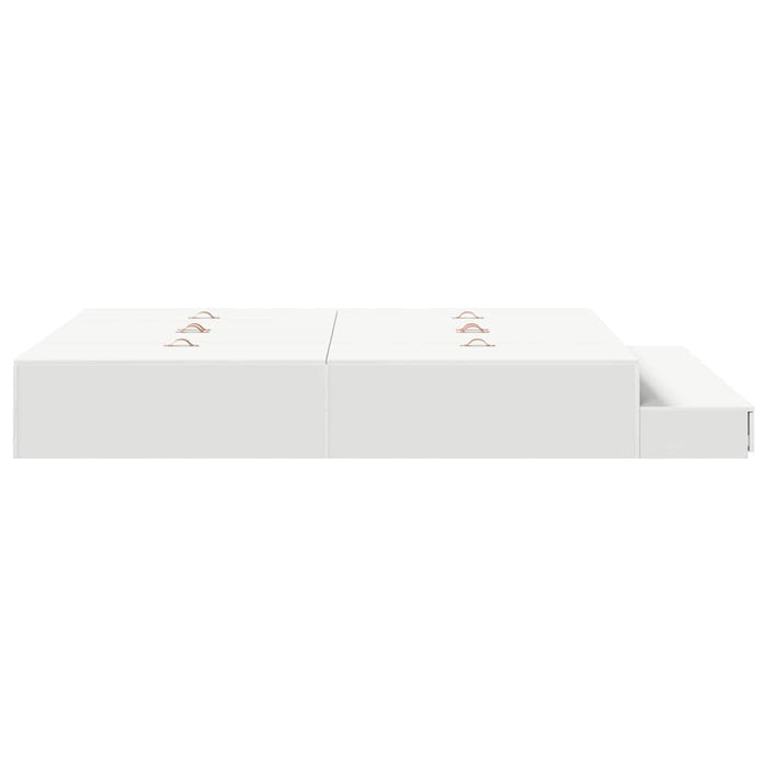 Struttura letto con contenitore Bianco 236.5 x 150 x 31.5 cm 3335645