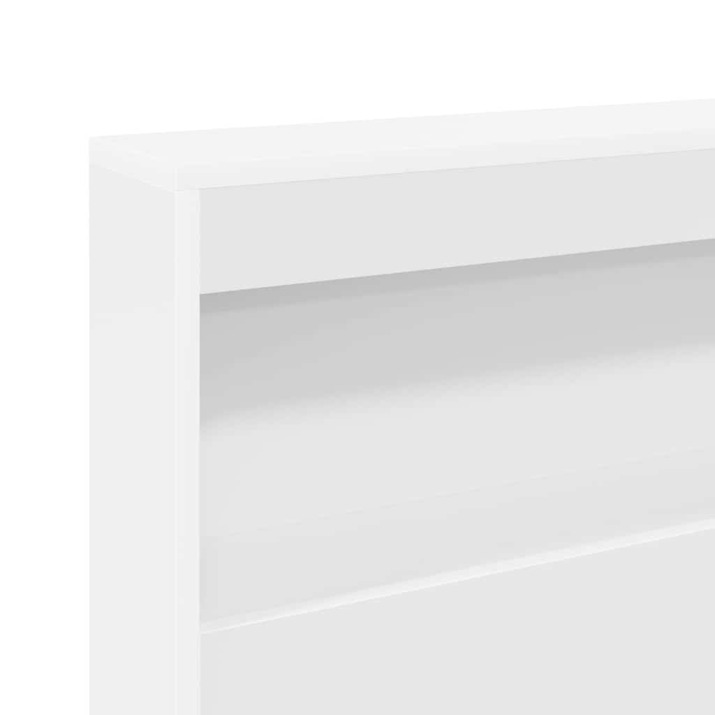 vidaXL Letto Libreria Bianco 140 x 200 cm Legno multistrato