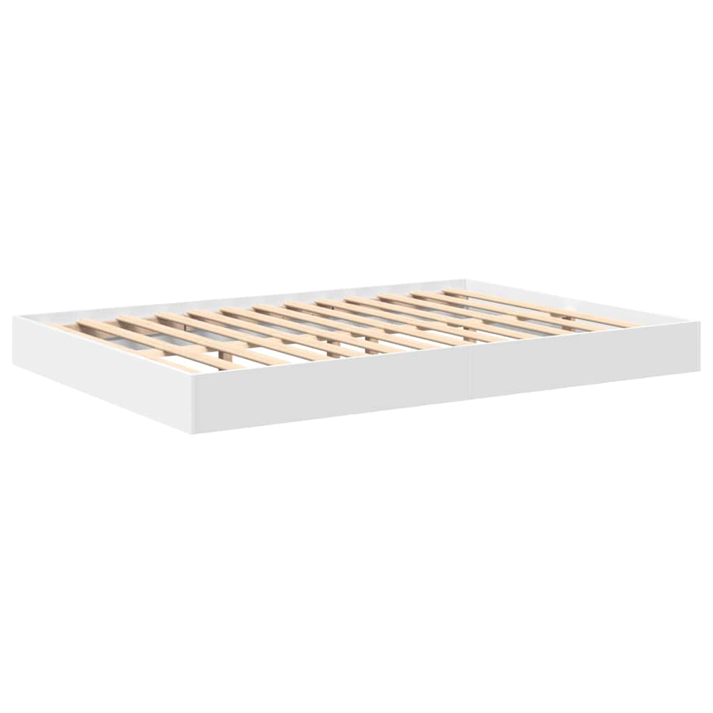 vidaXL Letto Libreria Bianco 140 x 200 cm Legno multistrato
