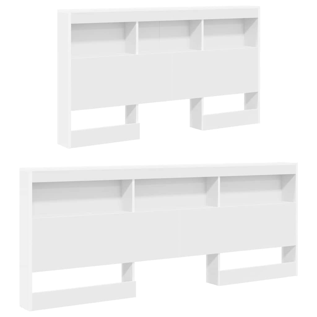 vidaXL Letto Libreria Bianco 140 x 200 cm Legno multistrato