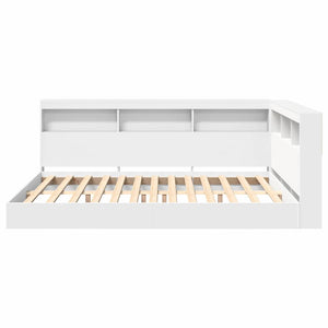 vidaXL Letto Libreria Bianco 140 x 200 cm Legno multistrato