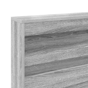 Letto Libreria Grigio sonoma 140 x 200 cm Legno multistrato 3335733