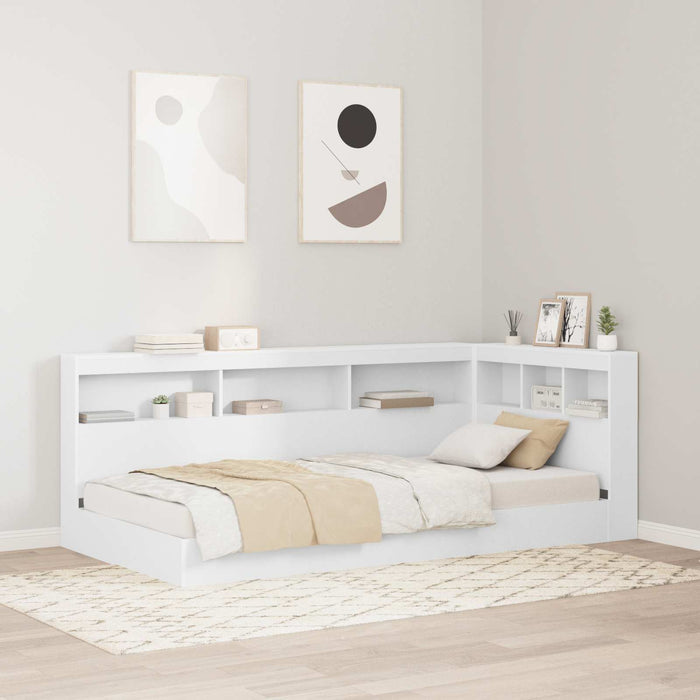 Letto Libreria Bianco 75 x 190 cm Legno multistrato 3335754