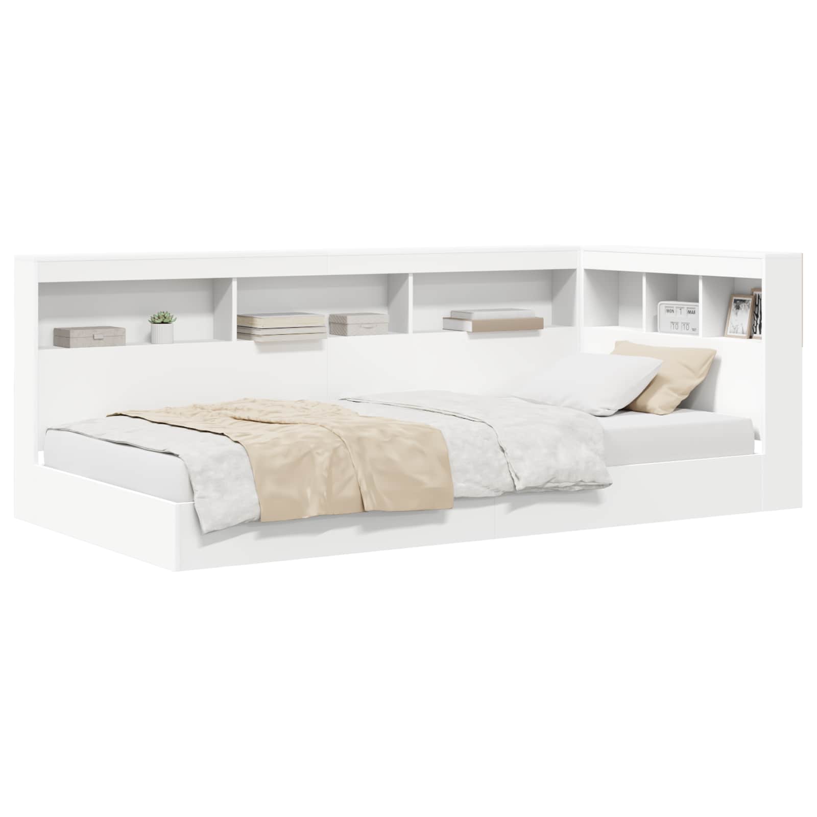 Letto Libreria Bianco 75 x 190 cm Legno multistrato 3335754