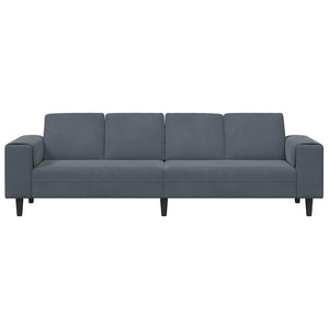 Set di divani Grigio scuro Velluto