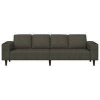 Set di divani Verde militare Pelle scamosciata sintetica