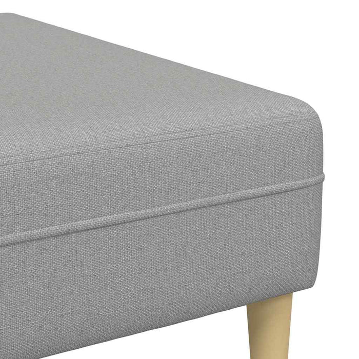 Set di divani 3 pcs Grigio nuvola Tessuto