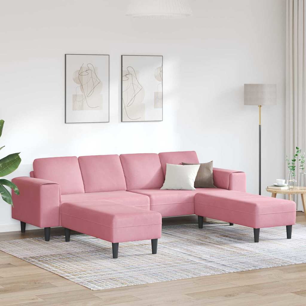 Set di divani 3 pcs Rosa Velluto