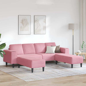 Set di divani 3 pcs Rosa Velluto