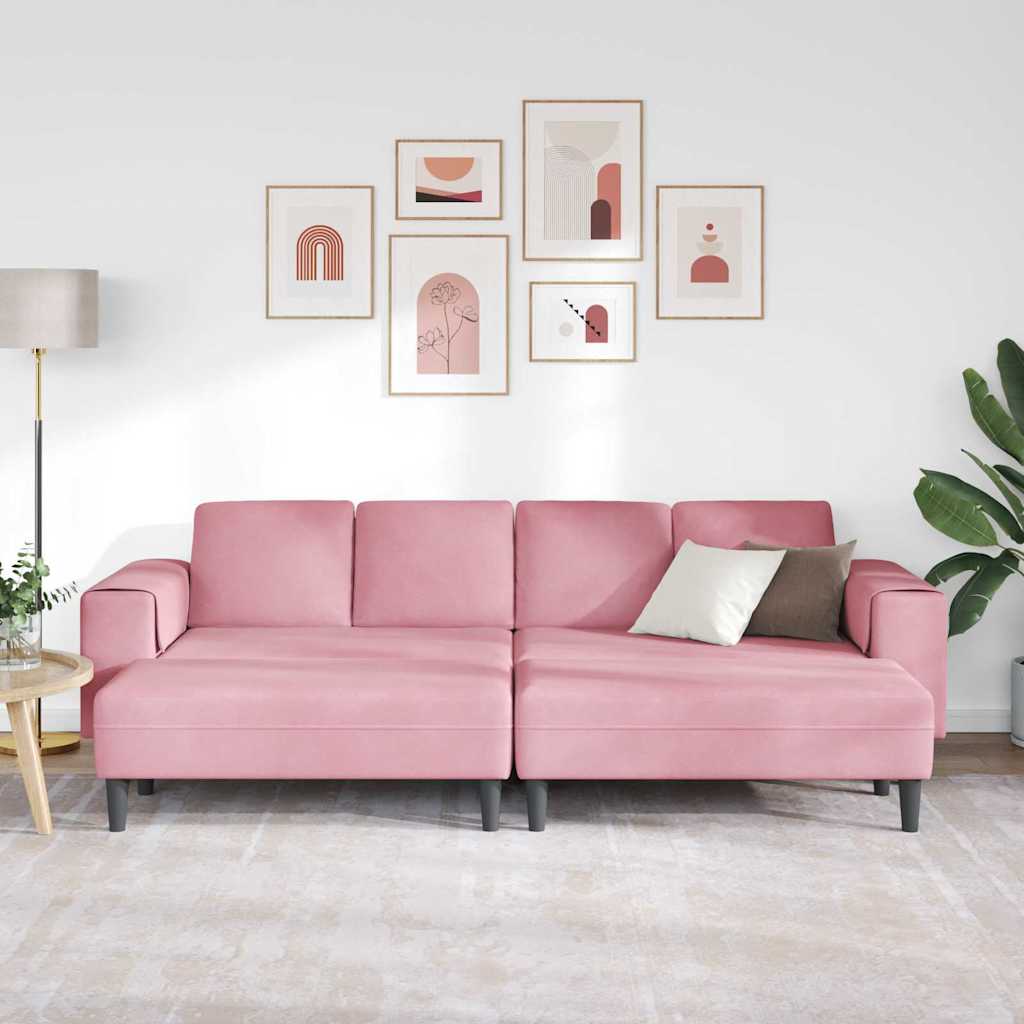 Set di divani 3 pcs Rosa Velluto