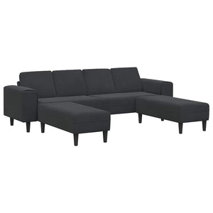 Set di divani 3 pcs Nero Velluto